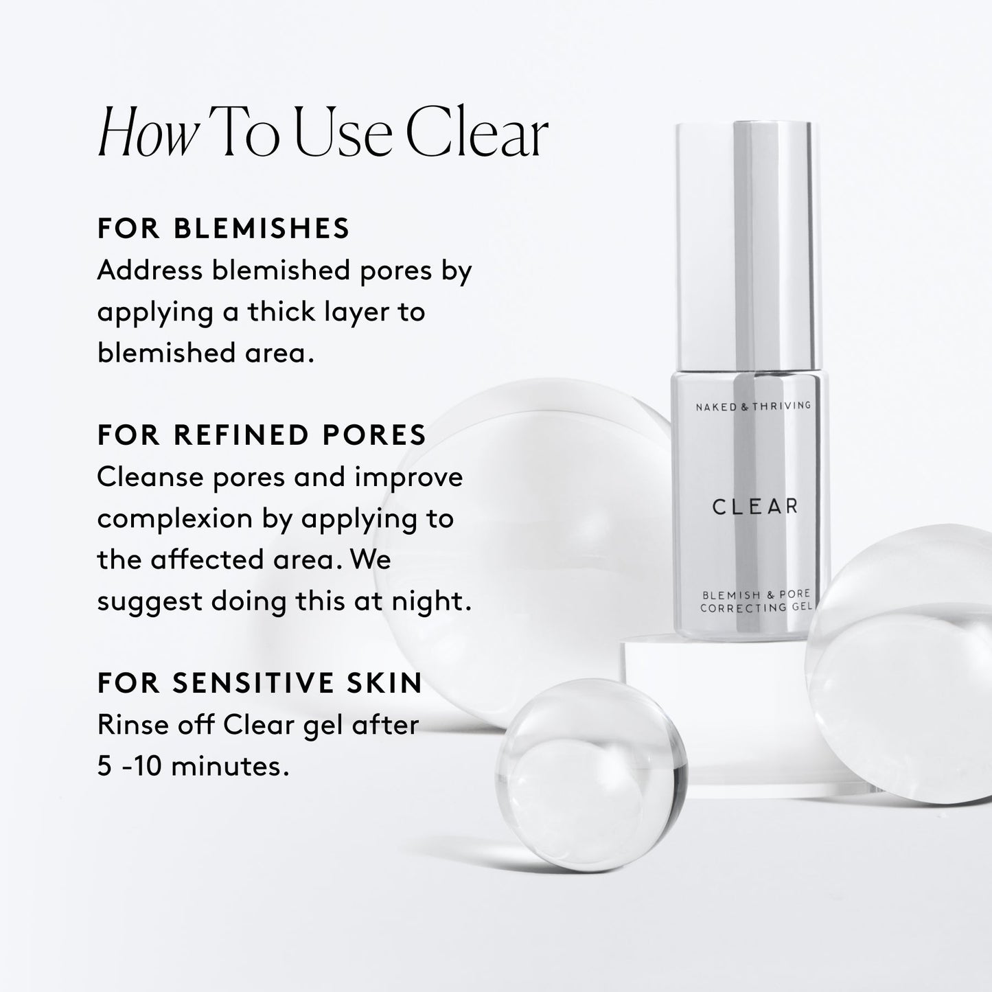 
                
                  Clear Blemish & Pore Correcting Gel
                
              