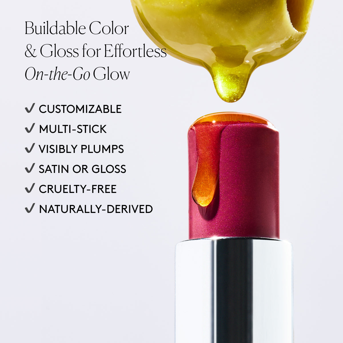 
                
                  HydraTint Multi-Stick: Buildable color & gloss
                
              