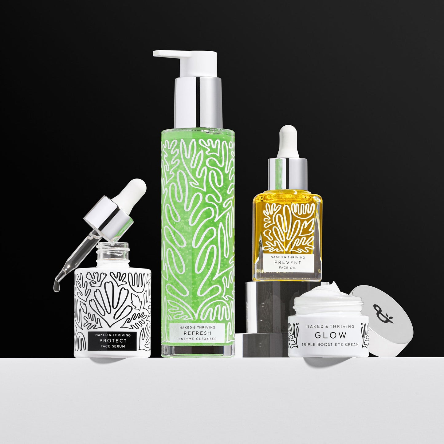 
                
                  The Age-Defying Routine: Refresh, Protect, Prevent, Glow
                
              